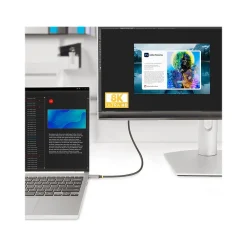 Usb Cables<StarTech 3.3' 8K USB-C to HDMI Adapter Cable, Male to Male, Space Gray (134B-USBC-HDMI211M)