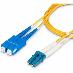 Ethernet Cables<StarTech 22.9' LC Network to SC Network Networking Cable, Male, Yellow (SMLCSCOS27M)
