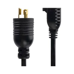 Power Cables<StarTech 1' NEMA L5-15P to NEMA 5-15R Power Cord, Male to Female, Black (W31C-4100-POWER-CORD)