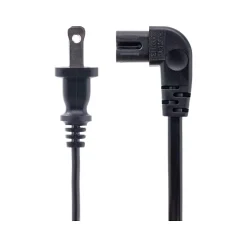 Power Cables<StarTech 10' NEMA 1-15P to Right Angle C7 Laptop Power Cord, Black (PXT101NB-STRA-10F)