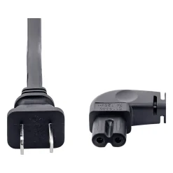 Power Cables<StarTech 10' NEMA 1-15P to Right Angle C7 Laptop Power Cord, Black (PXT101NB-STRA-10F)