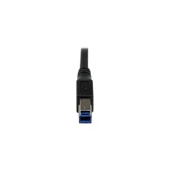 Usb Cables<StarTech ® 3.3' SuperSpeed Type A Male To Type B Male USB 3.0 Cable, Black
