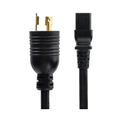 Power Cables<StarTech 6' Twist-Lock NEMA L6-20P to C19 Power Cable, male to Female, Black (ZA16-2600-POWER-CORD)