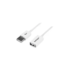Usb Cables<StarTech 9.84' USB 2.0 A/A Extension Cable, White (USBEXTPAA3MW)