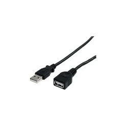 Usb Cables<StarTech 6' USB A Male to USB A Female Extension Cable, Black (USBEXTAA6BK)