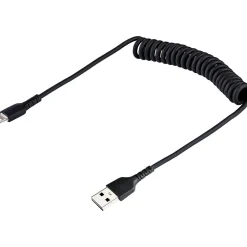Usb Cables<StarTech 20" USB-A to Lightning Cable, Male to Male, Black (RUSB2ALT50CMBC)