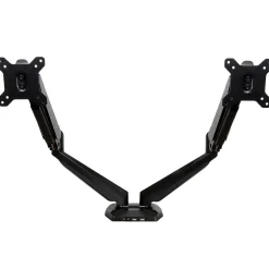 StarTech Dual Monitor Arm, One-Touch Height Adjustment Adjustable, Up to 30", Black (ARMSLIMDUO)* Monitor Mounts & Stands