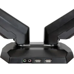 StarTech Dual Monitor Arm, One-Touch Height Adjustment Adjustable, Up to 30", Black (ARMSLIMDUO)* Monitor Mounts & Stands