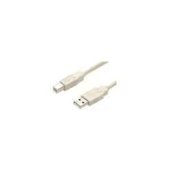 Usb Cables<StarTech 6ft A to B USB 2.0 Cable, M/M, Beige (USBFAB_6)