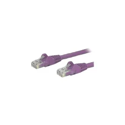 Ethernet Cables<StarTech 2ft Purple Cat6 Patch Cable with Snagless RJ45 Connectors, Cat6 Ethernet Cable, 2 ft Cat6 UTP Cable