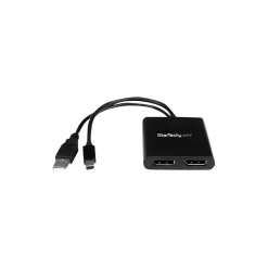Usb Hubs<StarTech Mini DisplayPort to 2x DisplayPort Multi Stream Transport Hub, Black