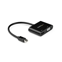 Usb Hubs<StarTech Mini DisplayPort to HDMI VGA Adapter, Black (MDP2VGAHD20)
