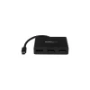 Usb Hubs<StarTech MSTMDP123DP 7.9" Mini DisplayPort to DisplayPort Hub, Black