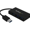 Usb Hubs<StarTech 4-Port USB 3.0 Hub, Black (HB30A3A1CFB)