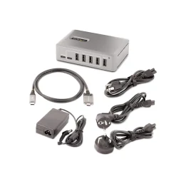 Usb Hubs<StarTech 10-Port USB 3.0 Hub, Gray (10G8A2CS-USB-C-HUB)