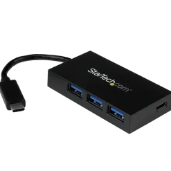 Usb Hubs<StarTech 4-Port USB-C Hub, Black (HB30C3A1CFB)