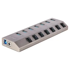 Usb Hubs<StarTech 7-Port USB-C Hub, Space Gray (5G7AIBS-USB-HUB-NA)