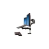 StarTech Single-Monitor Arm - Laptop Tray - One-Touch Height Adjustment Adjustable Monitor Mount, Up to 27", Black (ARMUNONB)* Monitor Mounts & Stands