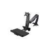 StarTech Sit Stand Monitor Arm, Desk Mount, VESA Adjustable Mounting Kit, Up to 24", Black (ARMSTSCP1)* Monitor Mounts & Stands