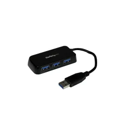 Usb Hubs<StarTech SuperSpeed 4-Port USB 3.0 Hub, Black (ST4300MINU3B)