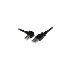 Usb Cables<StarTech USB 2.0 A/Left Angle B 3.3ft. Cable, Black