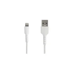 Power Cables<StarTech .com 6.6 ft USB Lightning, White (RUSBLTMM2M)