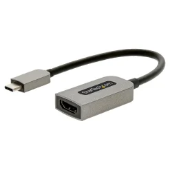 Usb Cables<StarTech .com 0.43' USB C to HDMI Audio/Video Cable, Space Gray (USBC-HDMI-CDP2HD4K60)