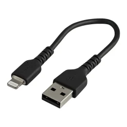 StarTech .com Lightning USB Cable for iPhone/iPad/iPod Touch, Black (RUSBLTMM15CMB)