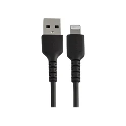 StarTech .com Lightning USB Cable for iPhone/iPad/iPod Touch, Black (RUSBLTMM15CMB)