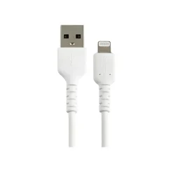 StarTech .com Lightning USB Cable for iPhone/iPad/iPod Touch, White (RUSBLTMM15CMW)