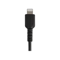 StarTech .com Lightning USB Cable for iPhone/iPad/iPod Touch, Black (RUSBLTMM30CMB)