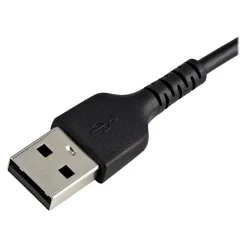 StarTech .com Lightning USB Cable for iPhone/iPad/iPod Touch, Black (RUSBLTMM30CMB)