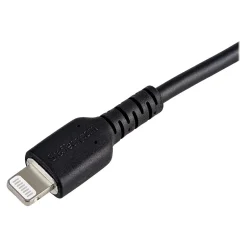 StarTech .com Lightning USB Cable for iPhone/iPad/iPod Touch, Black (RUSBLTMM30CMB)