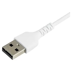 StarTech .com Lightning USB Cable for iPhone/iPad/iPod Touch, White (RUSBLTMM30CMW)