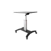 Outlet .com Mobile Sit Stand Workstation with 31.5" Work Surface, Height Adjustable Mobile Standing Desk, Portable Standing Desks