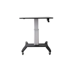 Outlet .com Mobile Sit Stand Workstation with 31.5" Work Surface, Height Adjustable Mobile Standing Desk, Portable Standing Desks