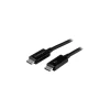 Usb Cables<StarTech .com® TBLT3MM1M 3.3' USB 3.1 Male/Male Data Transfer Cable, Black