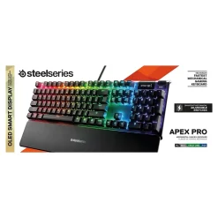 SteelSeries Apex Pro Wired Gaming Mechanical Keyboard, Black (64626)* Keyboards