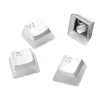 SteelSeries PrismCaps Universal Double Shot PBT Gaming Keycaps, White (60203)* Keyboards