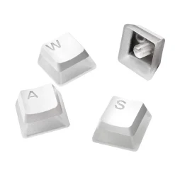 SteelSeries PrismCaps Universal Double Shot PBT Gaming Keycaps, White (60203)* Keyboards