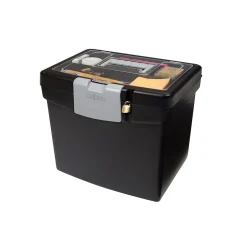 Storex Portable File Box, Letter Size (STX61504U01C) Outlet