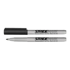 Stride Mark Permanent Marker, Fine Tip, Ink, 12/Box (27001) Black Hot
