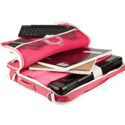 Vangoddy SumacLife 14 Inch Business Messenger Briefcase Laptop Case, Pink (PT_NBKLEA734_W1)