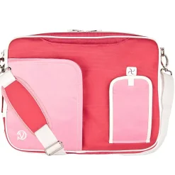 Vangoddy SumacLife 14 Inch Business Messenger Briefcase Laptop Case, Pink (PT_NBKLEA734_W1)