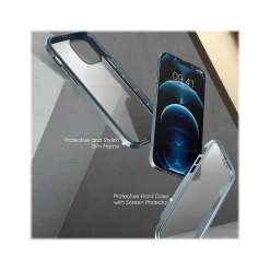 Cell Phone Cases<SUPCASE Unicorn Beetle Blue Edge with Screen Protector Case for iPhone 13 Pro Max (SUP-iPhone2021-6.7-EdgePro-SP-Cerulean)