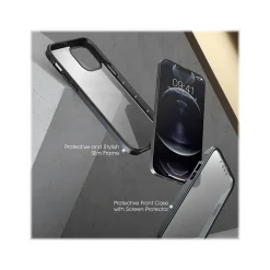 Cell Phone Cases<SUPCASE Unicorn Beetle Black Edge with Screen Protector Clear Case for iPhone 13 Pro (SUP-iPhone2021Pro-6.1-EdgePro-SP-Black)