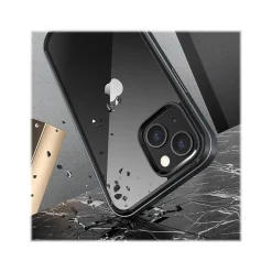 Cell Phone Cases<SUPCASE Unicorn Beetle Black Edge with Screen Protector Clear Case for iPhone 13 (SUP-iPhone2021-6.1-EdgePro-SP-Black)