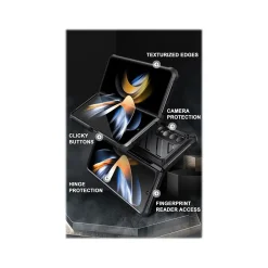 Cell Phone Cases<SUPCASE Unicorn Beetle Black Kickstand Case for Samsung Galaxy Z Fold4 (SUP-Galaxy2022-ZFold4-5G-Unicorn-SP-Blac)