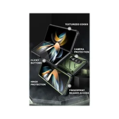 Cell Phone Cases<SUPCASE Unicorn Beetle Dark Green Kickstand Case for Samsung Galaxy Z Fold4 (SUP-Galaxy2022-ZFold4-5G-Unicorn-SP-Guld)