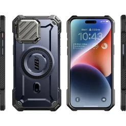 Cell Phone Cases<SUPCASE Unicorn Beetle MAG XT Rugged Case for iPhone 15 Pro, Shock-Absorbing, Dark Blue